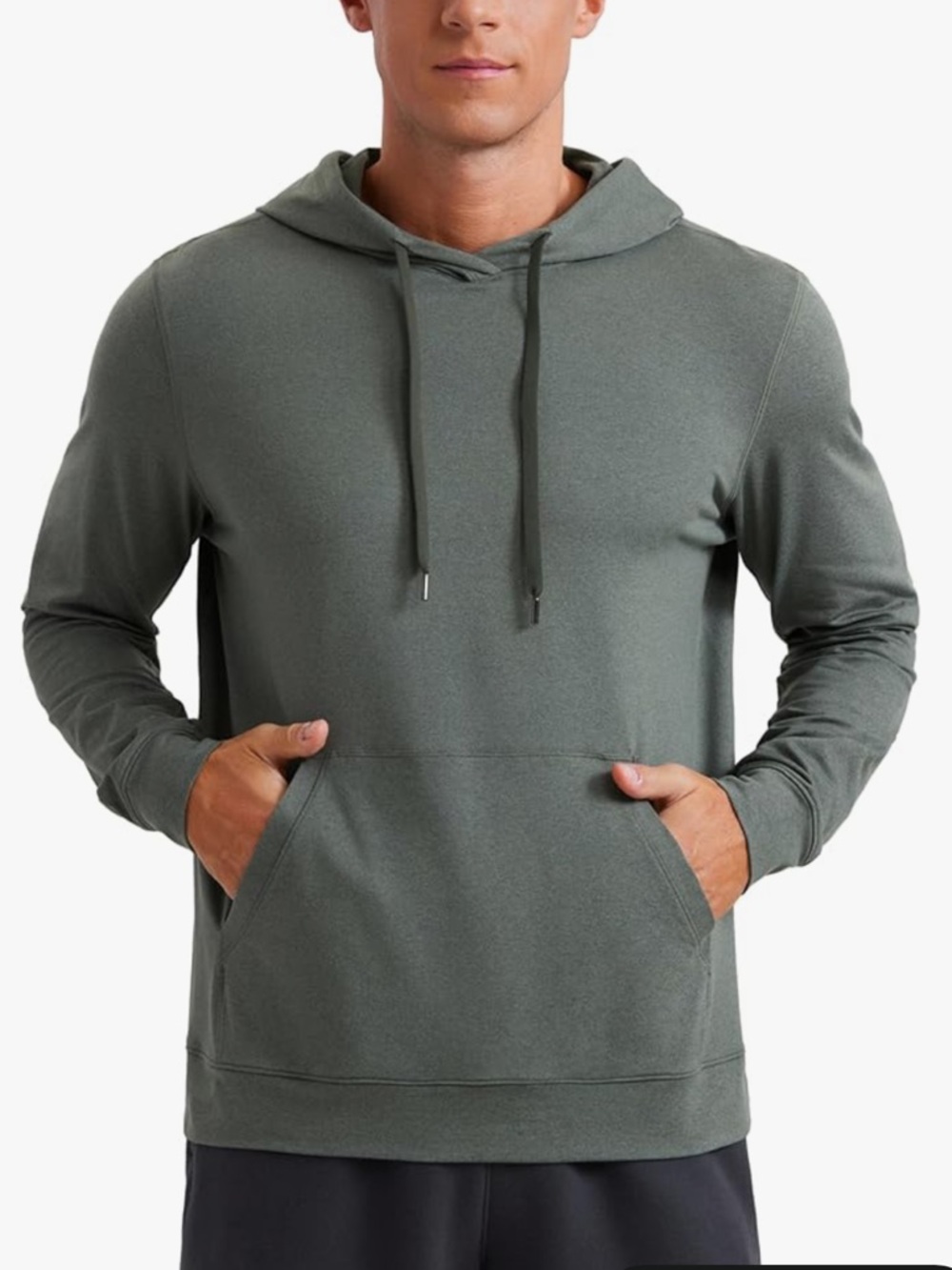 #50 NWT CRZ YOGA Cloud Jersey Pullover Hoodie Men’s Size XL Ink Gray